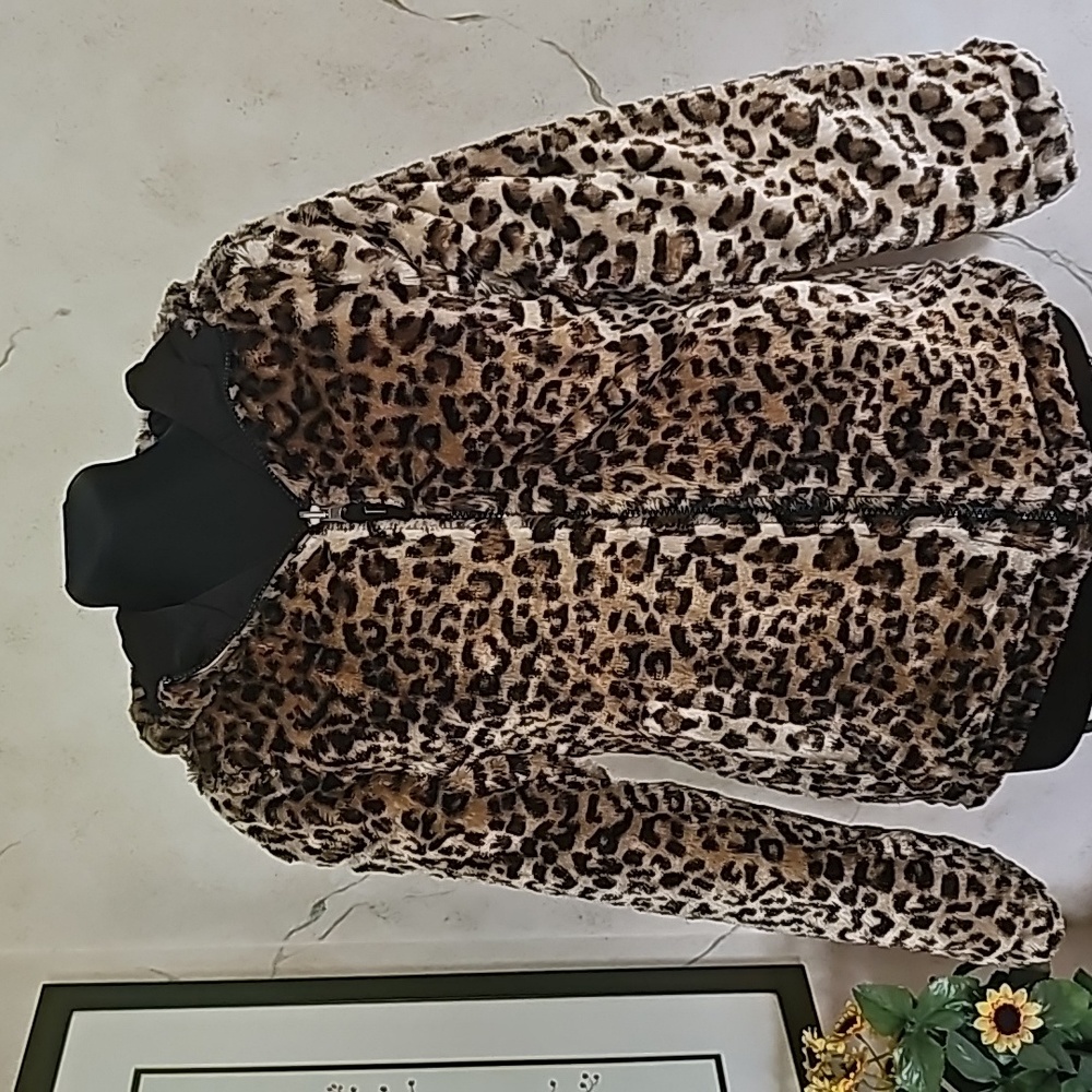 Free Country Leopard Print Kids Puffer Jacket